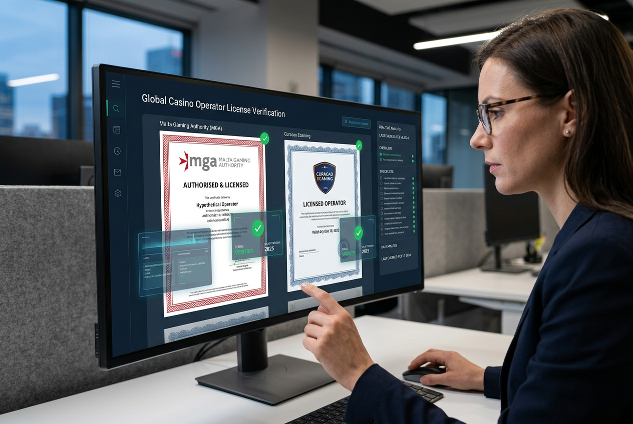 Profesjonalna weryfikacja certyfikatów i licencji kasyn online MGA oraz Curacao